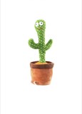 Cactus Dansator Vorbitor, Jucarie Interactiva Plus, Repeta Vorbe, Verde, 37cm, Fete/Baieti
