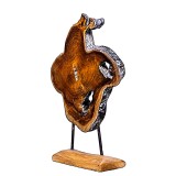 Obiect decorativ din lemn indonezian Sulawesi Bird, L