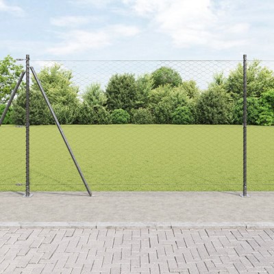 &amp;Icirc;mprejmuire hexagonală vidaXL Gri 1.4x10 m Oțel foto
