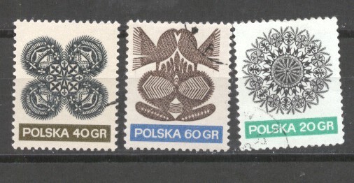 Poland 1971 Folk art, used G.304