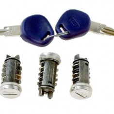 Set yale inchidere Fiat Punto 1 (176), 1993-1999, cu chei, cu 2 butuci blocare usa, cu blocare portbagaj si buton deschidere, fata/spate, stanga/drea
