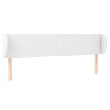 Cumpara ieftin Tablie de pat cu aripioare alb 183x23x78/88 cm piele ecologica