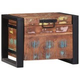 vidaXL Lăzi de depozitare, 40x30x30 cm, lemn masiv prelucrat &amp; metal