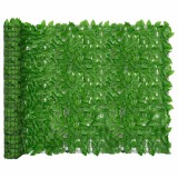 VidaXL Paravan de balcon, frunze verzi, 500x150 cm