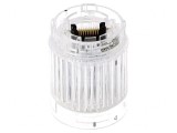 Semnalizator LED Alb 24VDC IP65 &Oslash;40x50mm