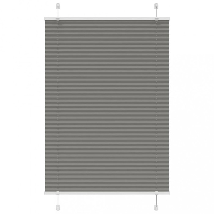 vidaXL Jaluzea plisată Antracit 90x150 cm Lățime țesătură 89,4 cm