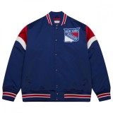 Geacă Bărbați New York Rangers NHL Heavyweight Satin, Mătase, 3XL