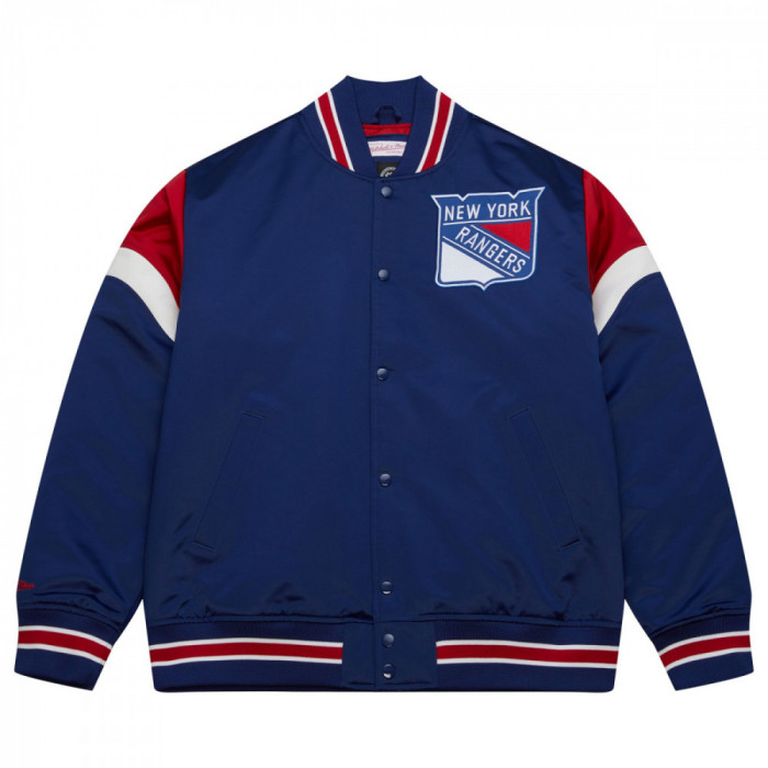 New York Rangers geacă de bărbați NHL Heavyweight Satin Jacket - L