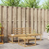 vidaXL Set de canapele de exterior 3 pcs Alb Lemn Solid de Acacia 3388178