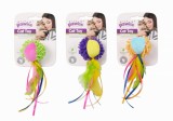 Pawise Jucarie din Plus cu Pene si Panglici pentru Pisici, 15 cm