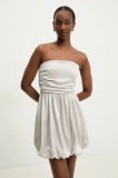Answear Lab rochie culoarea bej, mini, evazată