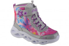 Cizme de iarna Skechers Twisty Brights - Sweet Starz 302690L-SMLT argint foto