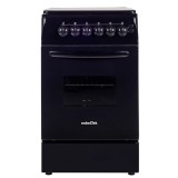 Aragaz NobelTek NLT 5604N/E1, Plita gaz, Cuptor electric, Ventilator, Aprindere electrica, Iluminare cuptor, Negru