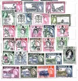 Lot 26 timbre Jamaica 1953&ndash;1962 &ndash; Regina Elisabeta II, Independență, faună și peisaje -A85