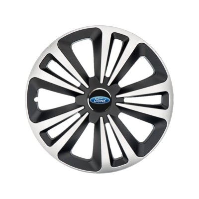 Set 4 Capace Roti Terra Gri-Negru R14, Compatibil Cu Ford foto