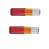 Set 2 Lampi LED Spate Camion Remorca Utilaje 12V, 22cm x 5cm, Semnalizare Frana Pozitie Marsarier ALM