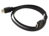 Cablu HDMI 2.0 Plat Goobay 1m, High Speed Ethernet, HDCP 2.2, ARC, HDR, 4K UHD