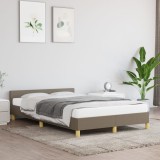 VidaXL Cadru de pat fără saltea, gri taupe, 120x200 cm, textil 347403