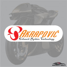 AKRAPOVIC-MODEL 1-STICKERE MOTO - 13 cm. x 3.62 cm.