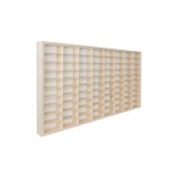 Raft din lemn pentru machete/miniaturi KRUZZEL 20233, 78.5 x 40 x 5 cm, 80 compartimente