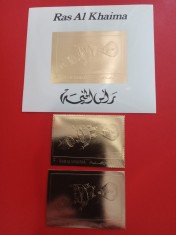 RAS AL KHAIMA, APOLLO 13 - MNH GOLD PERF./IMPERF. foto
