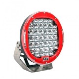 Proiector LED Auto 96W Rosu Off-Road 9inch, 6000K, IP67, 10-32V, 37 LED 5W, Fascicul Punctual