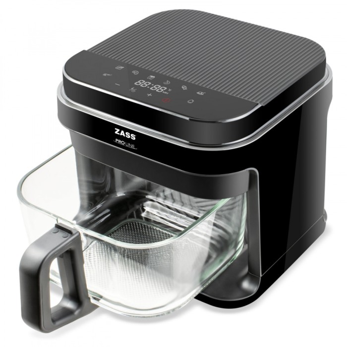 Airfryer Friteuza cu aer cald ZASS ZAF 09 culoare Negru, 1200W, 5,5L - NOU