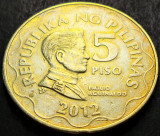 Cumpara ieftin Moneda 5 PISO - FILIPINE, anul 2012 * cod 1889 A, Asia