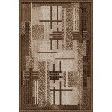 Covor Model Luna 1823-12, Marime 60 x 110 cm, Maro, Inaltime Fir 6 mm, Antialergic, Polipropilena, Living, Dormitor, Sufragerie, Birou