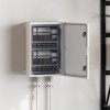 vidaXL Tablou Electric Gri 40x20x60cm ABS, Cutie Distributie, Interior/Exterior, Rezistenta Termica, Garaj Atelier