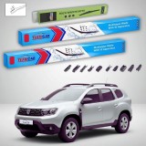 Cumpara ieftin Ștergătoare Dacia Duster II SUV 2018-prezent | Set Față și Spate Flat Premium &ndash; TeamCar&reg;