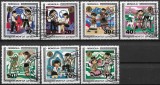 Serie Completă 7 Timbre Mongolia 1983 Ziua Internațională a Copilului Știință Folclor Ștampilate - A007