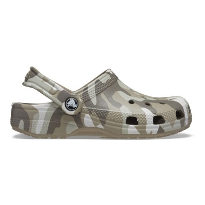 Saboti Crocs Classic Camo Clog Kids Maro - Mushroom/Multi foto