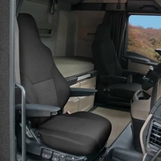 Husa scaun camion dedicata pentru scaun pasager MAN TGX II (dupa 2020&amp;gt;) 1buc Negru/Gri Garage AutoRide foto