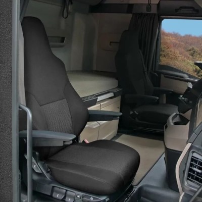 Husa scaun camion dedicata pentru scaun pasager MAN TGX II (dupa 2020&amp;gt;) 1buc Negru/Gri Garage AutoRide foto