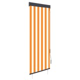 VidaXL Jaluzea tip rulou de exterior, alb și portocaliu, 60 x 250 cm