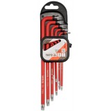 Yato YT-0563 - Set chei cu profil TORX (cu gaura) TX10-TX50 9 bucati