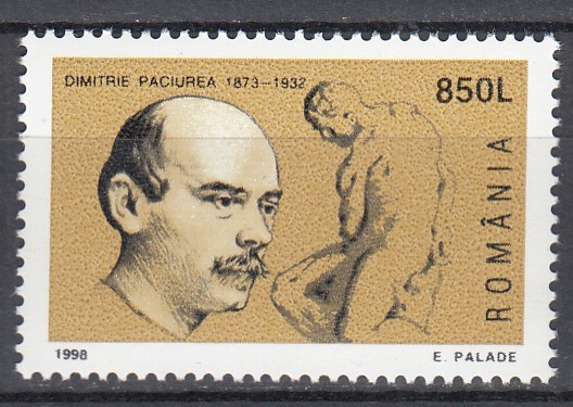 ROMANIA 1998 LP 1470 - 125 ANI DE LA NASTEREA LUI DIMITRIE PACIUREA SERIE MNH