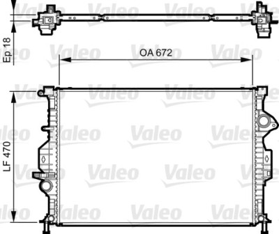 VALEO 735373 Radiator, racire motor foto