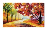 Cumpara ieftin Tablou pictat manual dormitor, living - Noi doi spre viitor - 100x60cm ulei pe panza in cutit efect 3D, Spectaculos