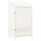Sopron de gradina, alb, 55x52x112 cm, lemn masiv de brad
