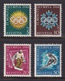 Elvetia 1948 - Jocurile Olimpice de iarna, sport, serie neuzata
