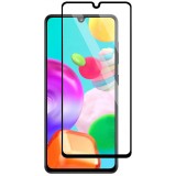 Folie Protectie Ecran OEM pentru Samsung Galaxy A41, Sticla securizata, Full Face, Full Glue, 9D, Neagra