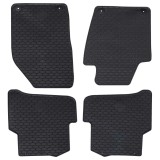 vidaXL Covor pentru mașină 4 pcs Negru Cauciuc 42029152