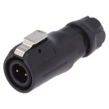 Conector circular mufă tată 2 pini IP67