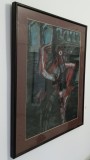 Compoziție Olivier Debre, Abstract, Pastel