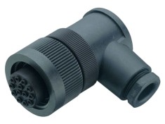 Conector circular BINDER 400V 20A 5 pini mufă mamă IP65 terminal cu șurub