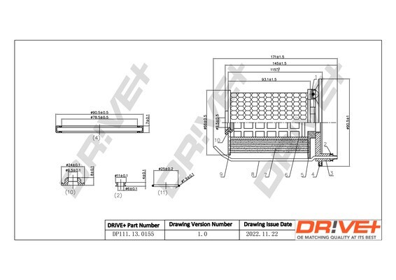 Dr!ve+ DP1110.13.0155 filtru combustibil