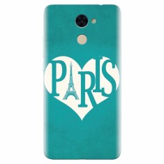 Husa silicon pentru Huawei Y7 Prime 2017, I Love Paris