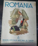 Revista Romania nr. 9/1937, Oficiul National de Turism, Revista Veche, Coperta Brosata, 36 Pagini, Format Mare